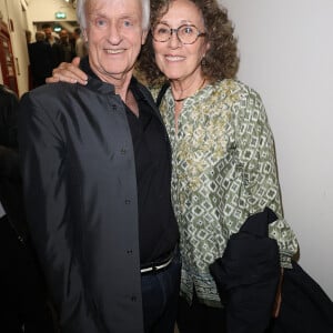 Dave et Mireille Dumas - Dave célèbre son 80ème anniversaire sur la scène de Grand Rex à Paris le 21 mai 2024. Dave a enthousiasmé le public durant plus de deux heures, pour son concert anniversaire. © Coadic Guirec/Bestimage