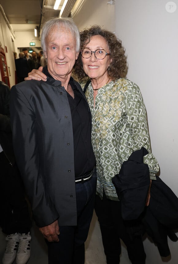 Dave et Mireille Dumas - Dave célèbre son 80ème anniversaire sur la scène de Grand Rex à Paris le 21 mai 2024. Dave a enthousiasmé le public durant plus de deux heures, pour son concert anniversaire. © Coadic Guirec/Bestimage