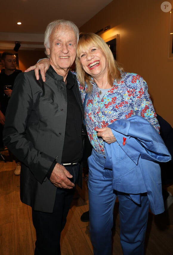 Dave et la chanteuse Stone ( Annie Gautrat) - Dave célèbre son 80ème anniversaire sur la scène de Grand Rex à Paris le 21 mai 2024. Dave a enthousiasmé le public durant plus de deux heures, pour son concert anniversaire. © Coadic Guirec/Bestimage