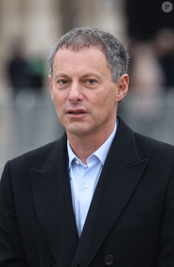 Marc-Olivier Fogiel - Hommage national à Robert Badinter devant le ministère de la Justice sur la place Vendôme à Paris le 14 février 2024. L'ancien garde des Sceaux, artisan de l'abolition de la peine de mort, est décédé vendredi dernier à l'âge de 95 ans. © Dominique Jacovides/Bestimage 