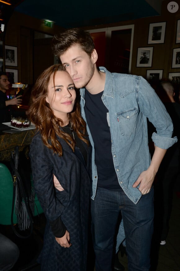 Exclusif - Jean-Baptiste Maunier et sa compagne Léa Arnezeder - After party du concert des "Enfoirés" à l'Arc à Paris le 25 janvier 2016. © Rachid Bellak/Bestimage