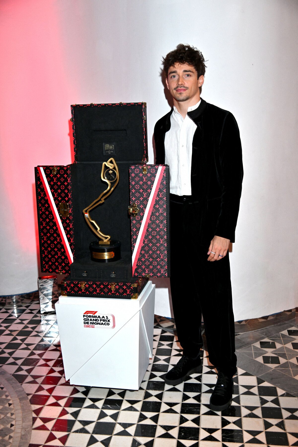 Photo Charles Leclerc durant la soiree de gala du 81eme Grand Prix de Formule 1 de Monaco salle des Etoiles du Sporting de Monaco le 26 mai 2024. Cette soiree met