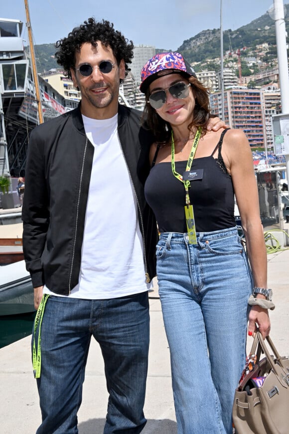 Sandra et Tomer Sisley lors du Grand Prix de Formule 1 (F1) de Monaco, le 26 mai 2024. © Bruno Bebert/Bestimage