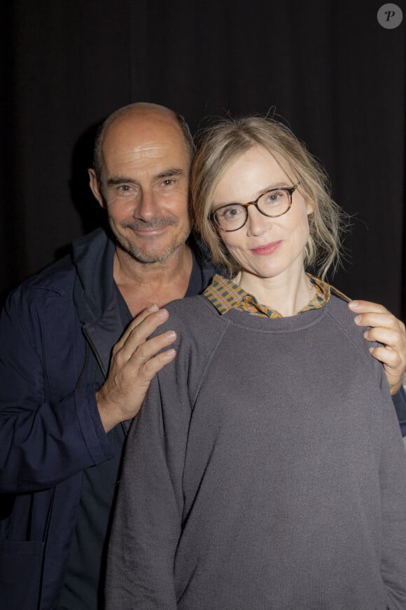 Exclusif - Bernard Campan et Isabelle Carré - Backstage de l'enregistrement de la première émission "On Est En Direct" (OEED), présentée par L.Ruquier, diffusée sur France 2 le 26 septembre 2020 © Jack Tribeca / Bestimage 