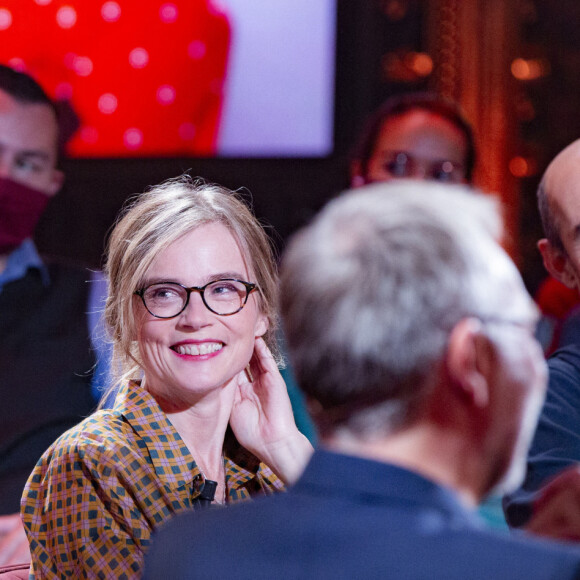 Exclusif - Isabelle Carré et Bernard Campan - Enregistrement de la première émission "On Est En Direct" (OEED), présentée par L.Ruquier, diffusée sur France 2 le 26 septembre 2020 © Jack Tribeca / Bestimage 