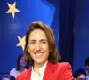 Valérie Hayer (Renaissance) - Elections européennes 2024 : débat entre les têtes de liste sur BFM Tv le 27 mai 2024. © Coadic Guirec / Bestimage