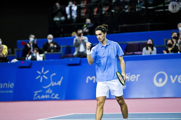 Pierre Hugues Herbert (Fra) / Nicolas Mahut (Fra) lors de l'Open Sud de France 2022 à Montpellier, France, le 6 février 2022. © Jean-Baptiste Autissier/Panoramic/Bestimage