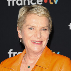 Elise Lucet célèbre ses 61 ans.
Elise Lucet au photocall pour la conférence de presse de rentrée de France TV à la Grande Halle de la Villette à Paris, France. © Coadic Guirec/Bestimage