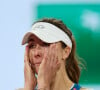 Et étaient émus tout comme elle ! 
Alizé Cornet - La joueuse de tennis française Alizé Cornet annonce la fin de sa carrière après avoir été battue au premier tour des Internationaux de France de tennis de Roland Garros 2024 à Paris, France, le 28 mai 2024. © Jacovides-Moreau/Bestimage 