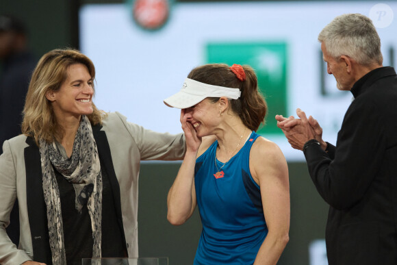 La joueuse de tennis française Alizé Cornet annonce la fin de sa carrière après avoir été battue au premier tour des Internationaux de France de tennis de Roland Garros 2024 à Paris, France, le 28 mai 2024. © Jacovides-Moreau/Bestimage 