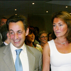 Nicolas Sarkozy et sa femme de l'époque Cécilia (archive)