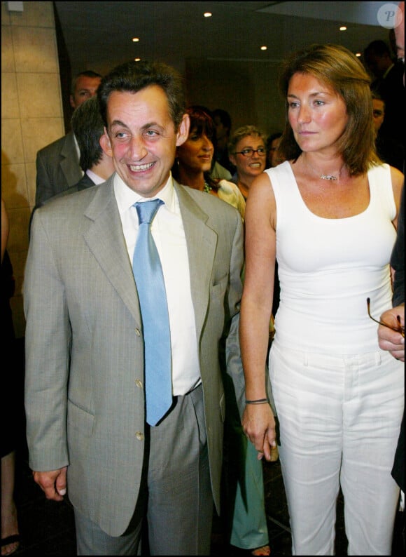 Nicolas Sarkozy et sa femme de l'époque Cécilia (archive)