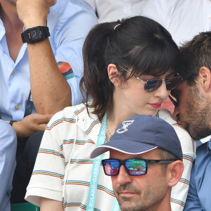 Nolwenn Leroy et Arnaud Clément assistent à la finale hommes des Internationaux de France 2018 à Roland Garros, le 10 juin 2018. Laurent Zabulon/ABACAPRESS.COM