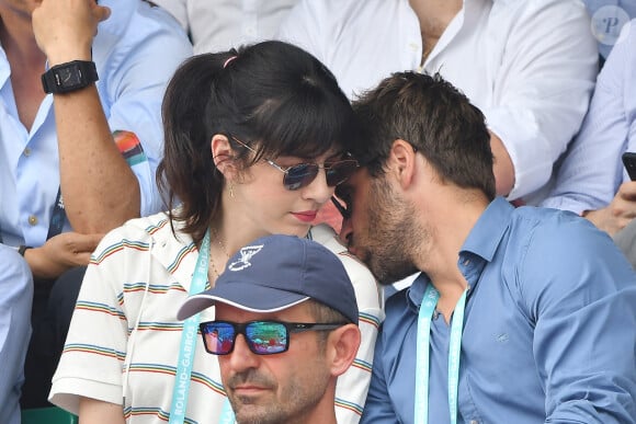 Nolwenn Leroy et Arnaud Clément assistent à la finale hommes des Internationaux de France 2018 à Roland Garros, le 10 juin 2018. Laurent Zabulon/ABACAPRESS.COM