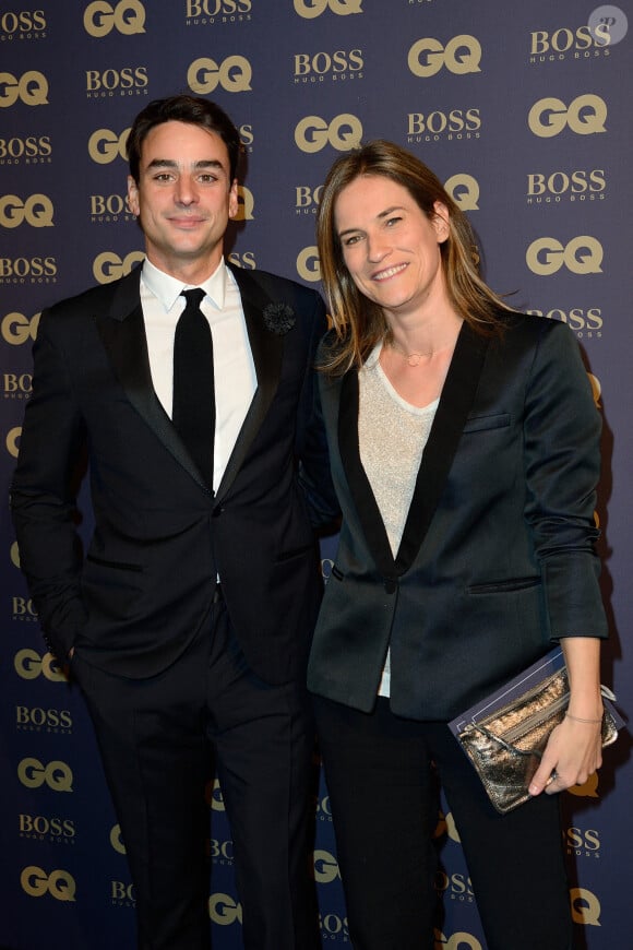 Julian Bugier et sa femme Claire Fournier assistant à la remise des prix GQ Men of the Year 2014 qui s'est tenue au Musée d'Orsay à Paris, le 19 novembre 2014. Nicolas Briquet/ABACAPRESS.COM