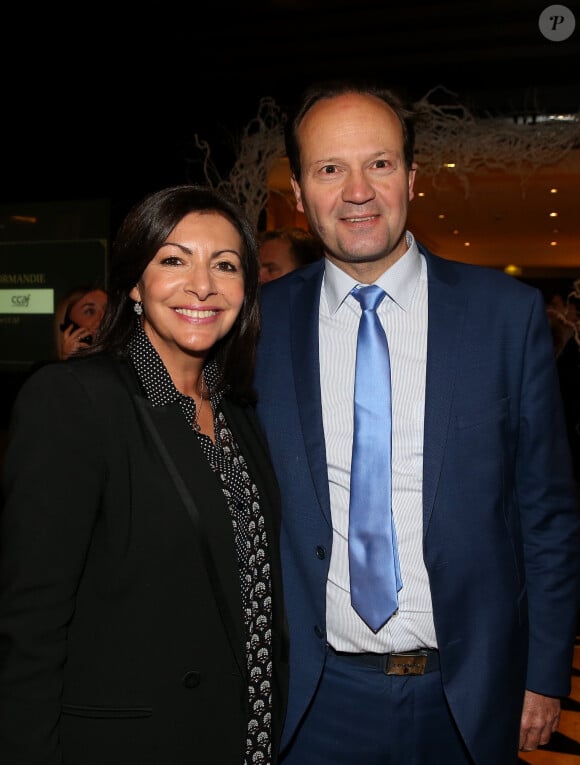 Anne Hidalgo (maire de Paris) et son mari Jean-Marc Germain au dîner annuel du Conseil de Coordination des organisations Arméniennes de France (CCAF) à l'hôtel du Collectionneur à Paris, France, le 5 février 2019. © Dominique Jacovides/Bestimage 