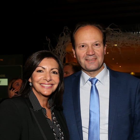 Anne Hidalgo (maire de Paris) et son mari Jean-Marc Germain au dîner annuel du Conseil de Coordination des organisations Arméniennes de France (CCAF) à l'hôtel du Collectionneur à Paris, France, le 5 février 2019. © Dominique Jacovides/Bestimage 