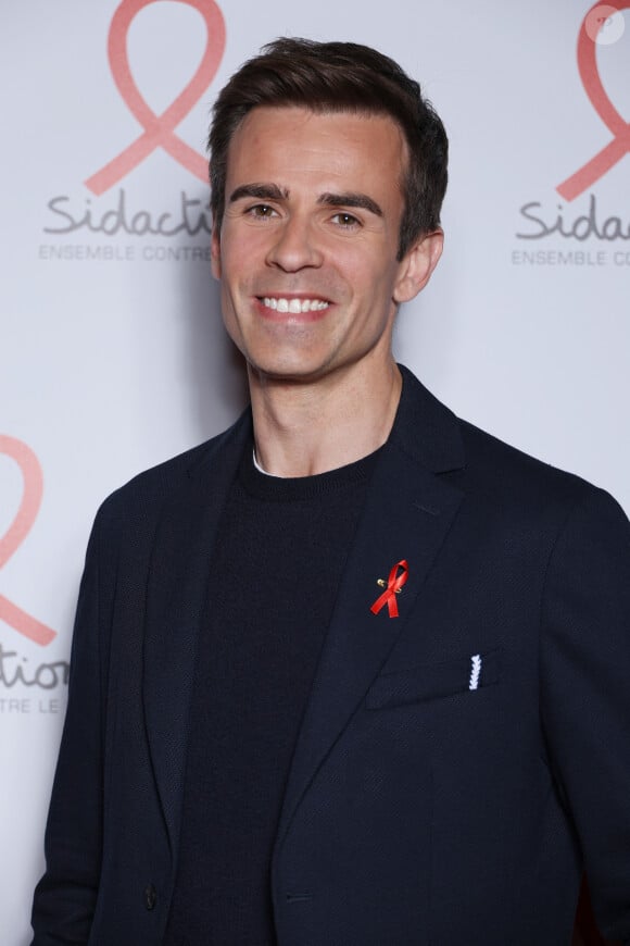 Mais il s'est laissé aller à quelques confidences. 
Jean-Baptiste Marteau - Photocall de la soirée de lancement du "Sidaction" au théâtre Edouard VII à Paris le 4 mars 2024. © Denis Guignebourg/Bestimage 