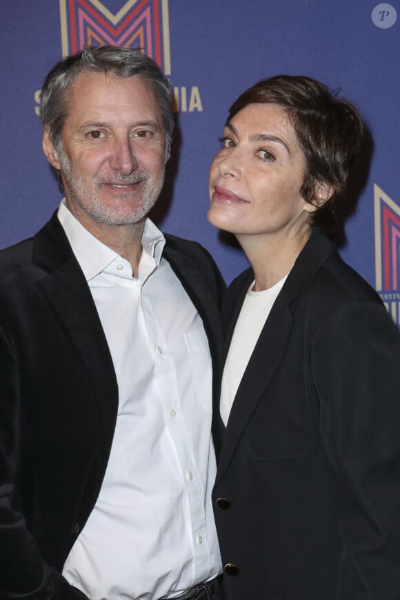 Exclusif - Antoine de Caunes et sa femme Daphné Roulier - Photocall du dîner de gala Séries Mania à l'hôtel Salomon de Rothschild à Paris, France, le 30 janvier 2019. © Olivier Borde/Bestimage 