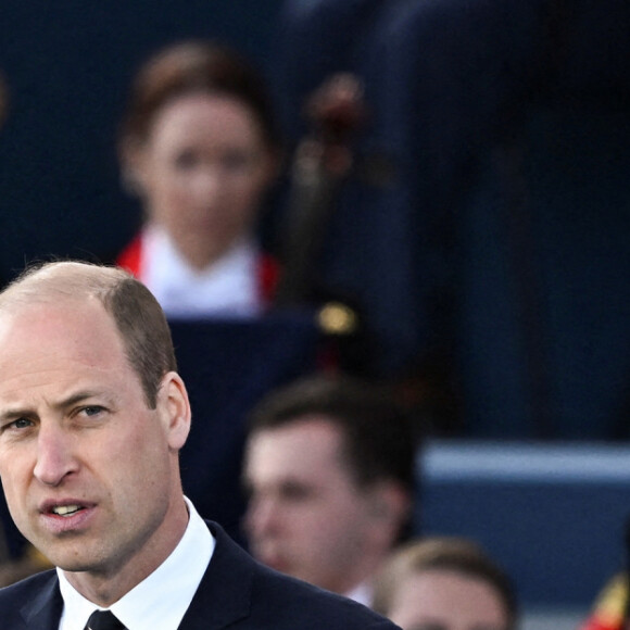 Le prince William de Galles - La famille royale d'Angleterre lors des commémorations du 80ème anniversaire du débarquement (D-Day) à Portsmouth. Le 5 juin 2024 © Dylan Martinez / Pool / Bestimage 