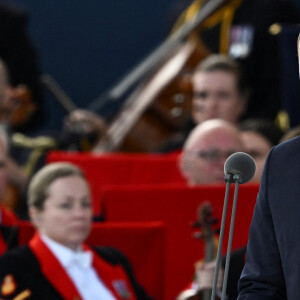 Le prince William de Galles - La famille royale d'Angleterre lors des commémorations du 80ème anniversaire du débarquement (D-Day) à Portsmouth. Le 5 juin 2024 © Dylan Martinez / Pool / Bestimage 