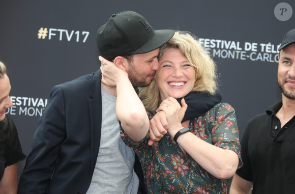 Ali Marhyar, Cécile Bois et Raphaël Lenglet lors du photocall de "Candice Renoir" lors du 57ème Festival de la télévision de Monté-Carlo le 17 juin 2017. © Denis Guignebourg / Bestimage  