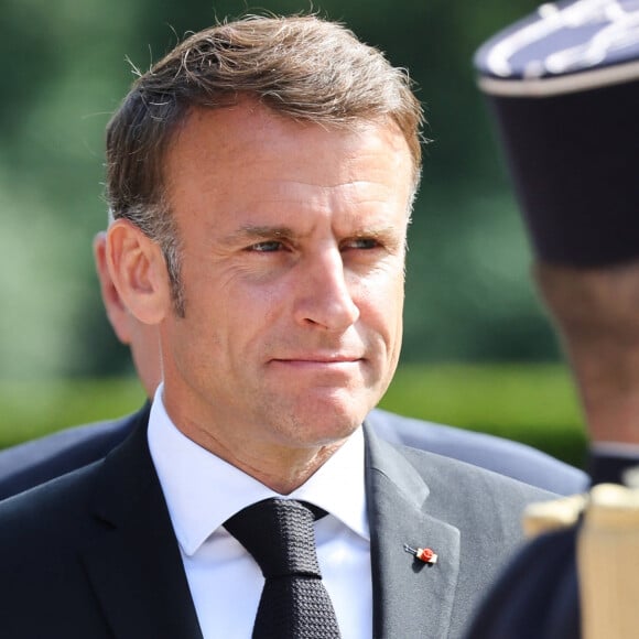 President Emmanuel Macron in Tulle to commemorate the slaughter and deportation of hundreds inhabitants by the german army during World War II. In Tulle, France on June 10, 2024. © Jean-Marc Haedrich/Pool/Bestimage