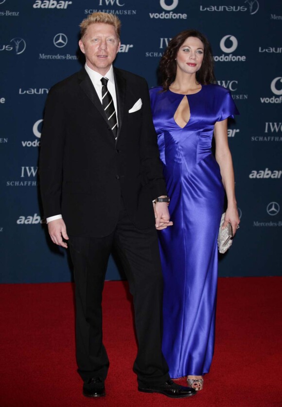 Boris Becker et Lily Kerssenberg, première sortie après la naissance de leur fils, à Abu Dhabi, le 10 mars 2010 !