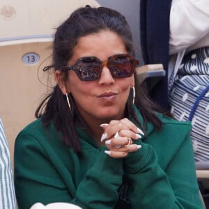 "On est meilleurs amis maintenant, c'est la famille, on veut continuer à travailler ensemble, à évoluer ensemble", a confié Inès Reg.
Inès Reg (Inès Reghioua) dans les tribunes des Internationaux de France de tennis de Roland Garros 2024 à Paris, France, le 3 juin 2024. © Jacovides-Moreau/Bestimage