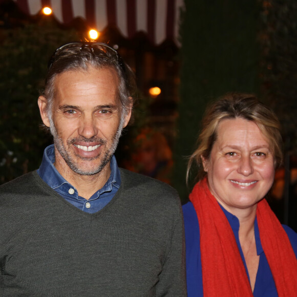 Exclusif - Paul et Luana Belmondo - Alessandro Belmondo, le fils de P. et L. Belmondo est chef cuisinier dans le nouveau restaurant "Il Cara Rosso" dont c'est l'inauguration ce jour, à Saint-Cloud le 31 janvier 2018. © Denis Guignebourg/Bestimage