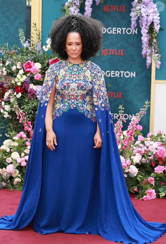 Golda Rosheuvel lors de l'avant-première de la partie 2 de la saison 3 de "La chronique de Bridgerton" à Leicester Square à Londres le 12 juin 2024.