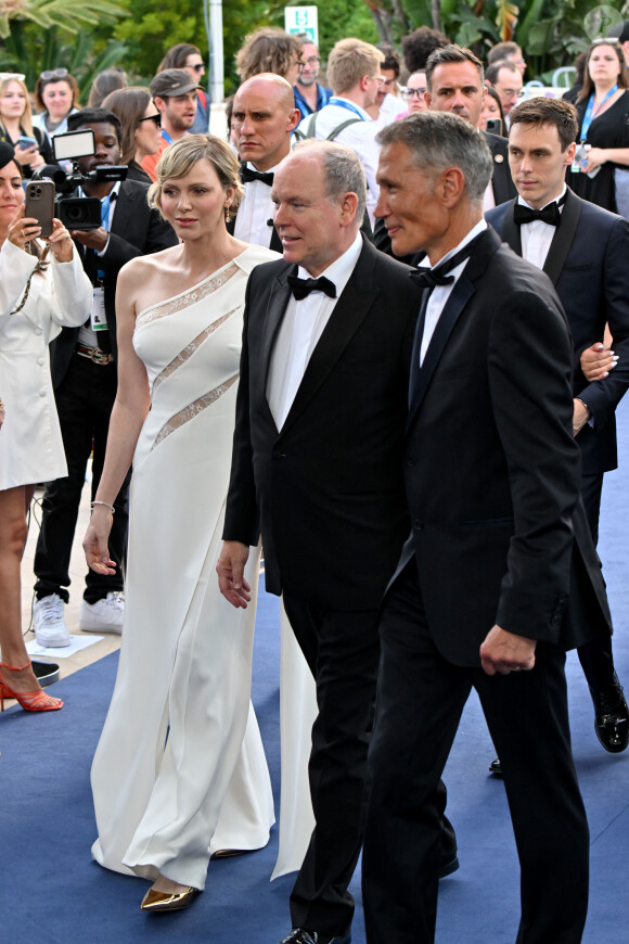 Le prince Albert II de Monaco et la princesse Charlene durant la cérémonie de clôture du 63ème Festival de Télévision de Monte-Carlo au Grimaldi Forum à Monaco, le 18 juin 2024. © Bruno Bebert / Bestimage