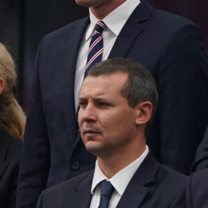 Le prince William pendant Danemark-Angleterre, match comptant pour l'Euro. © EURO 2024 News Pool (ENP)/MirrorPix/Bestimage