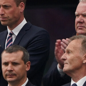 Le prince William pendant Danemark-Angleterre, match comptant pour l'Euro. © EURO 2024 News Pool (ENP)/MirrorPix/Bestimage