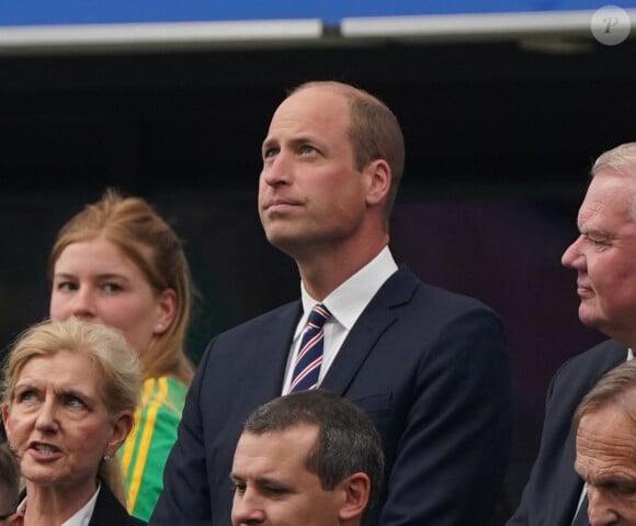 Le prince William pendant Danemark-Angleterre, match comptant pour l'Euro. © EURO 2024 News Pool (ENP)/MirrorPix/Bestimage