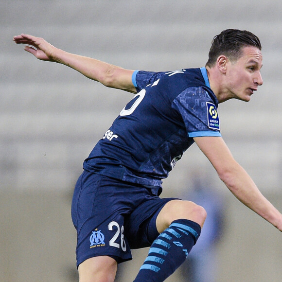 Florian Thauvin - Match de football en ligue 1 Uber Eats : Marseille bat Reims 3-1 à Reims le 23 avril 2021. © Federico Pestellini /Panoramic/Bestimage