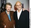 Johnny Hallyday et Jean Reno étaient de très bon amis.
Johnny Hallyday et Jean Reno, lancement du parfum de Jean Reno "Loves You".