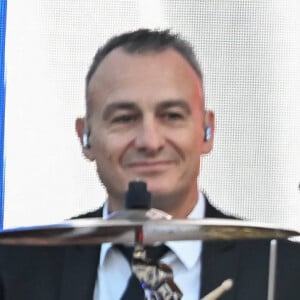 Gilbert Montagné - G.Montagné, invité d'honneur du président de la République française E.Macron à l'occasion de la fête de la Musique dans la cour de l'Elysée à Paris, le 21 juin 2024. © Jacques Witt / Pool / Bestimage 