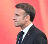 Une célébration qui intervient alors que la France vit actuellement une période de crise sans précédent et se prépare à de nouvelles éléctions législatives capitales les 30 juin et 17 juillet prochains.
Emmanuel Macron, président de la République française - G.Montagné, invité d'honneur du président de la République française E.Macron à l'occasion de la fête de la Musique dans la cour de l'Elysée à Paris, le 21 juin 2024. © Jacques Witt / Pool / Bestimage 