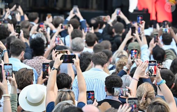 - G.Montagné, invité d'honneur du président de la République française E.Macron à l'occasion de la fête de la Musique dans la cour de l'Elysée à Paris, le 21 juin 2024. © Jacques Witt / Pool / Bestimage 