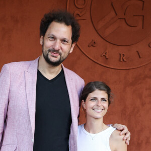 Eric Antoine et Aveline Stokart au village lors des Internationaux de France Roland Garros 2023 le 4 juin 2023 à Paris. Nasser Berzane/ABACAPRESS.COM