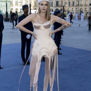 Cara Delevingne au Défilé " Vogue World " Place Vendôme dans le cadre de la Fashion Week de Paris, France, le 23 juin 2024. © Olivier Borde/Bestimage
