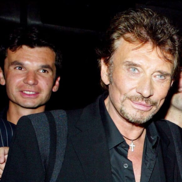 Johnny Hallyday, Audrey Tautou et Ticky Holgado - Soirée d'inauguration dans l'Amnesia 