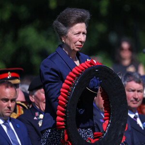 La princesse Anne d'Angleterre au cimetière militaire de Bayeux, à l'occasion des commémorations du 80ème anniversaire du débarquement (D-Day). Le 5 juin 2024 © Jonathan Buckmaster / Mirrorpix / Bestimage