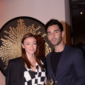 Rachel Legrain-Trapani (Miss France 2007) et son compagnon Valentin Léonard - Inauguration du restaurant italien gastronomique "Il Carpaccio" au Royal Monceau à Paris le 6 octobre 2021.  © Rachid Bellak/Bestimage