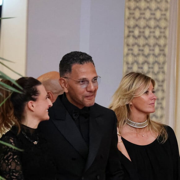 Camille Cottin, Roschdy Zem, Sarah Poniatowski au photocall de la soirée d'anniversaire pour les 20 ans du Festival International du Film de Marrakech, Maroc, le 25 novembre 2023. © Dominique Jacovides/Bestimage 