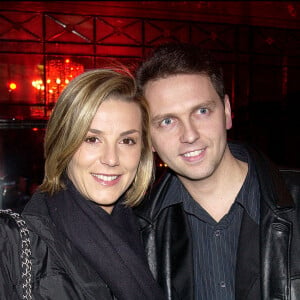 © Serge Arnal/ABACA.  ; Paris-France, 22/1/2003. Laurence Ferrari et son mari Thomas Hugues assistent au gala 'Ensemble contre le Sida' présidé par Jean-Paul Gaultier et Ines de la Fressange.