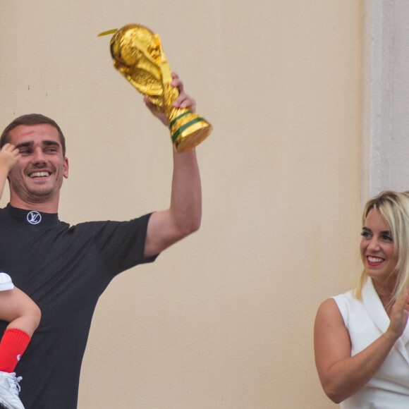 Antoine Griezmann et sa femme Erika. Photo by Julien Reynaud/APS-Medias/ABACAPRESS.COM