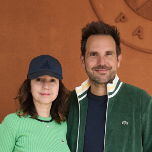 Delphine Michalak et son mari Christophe Michalak au village lors des Internationaux de France de tennis de Roland Garros 2024, à Paris, France, le 4 juin 2024. © Jacovides-Moreau/Bestimage