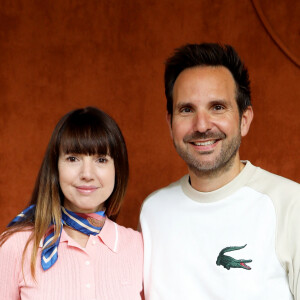 Delphine McCarty et son mari le chef pâtissier, Christophe Michalak au village (jour 10) lors des Internationaux de France de Tennis de Roland Garros 2022 à Paris, France, le 31 mai 2022. © Dominique Jacovides/Bestimage